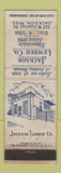 Matchbook Cover - Jackson Lumber Jackson MS WEAR