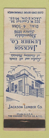 Matchbook Cover - Jackson Lumber Jackson MS WEAR