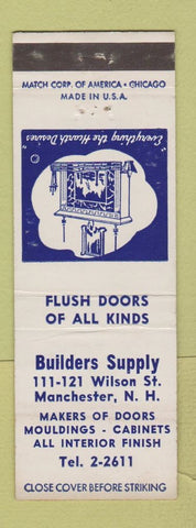 Matchbook Cover - Builders Supply Lumber Manchester NH