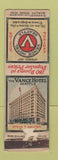 Matchbook Cover - Vance Hotel Seattle WA DQ LONG POOR