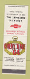 Matchbook Cover - 1964 Chevrolet Lorack Mendota IL