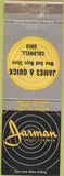 Matchbook Cover - Jarman Shoes Caldwell OH WEAR
