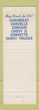 Matchbook Cover - 1965 Chevrolet Peru IL WEAR