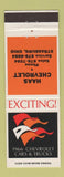 Matchbook Cover - 1966 Chevrolet Haas Strasburg OH