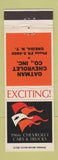 Matchbook Cover - 1966 Chevrolet Oatman Oneida NY