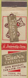 Matchbook Cover - Bear's Cafeteria York PA WORN