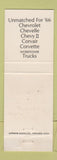 Matchbook Cover - 1966 Chevrolet Marvin Cable Cedar Vale KS