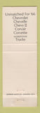Matchbook Cover - 1966 Chevrolet Hindmarsh Wood River NE