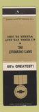 Matchbook Cover - 1968 Chevrolet Dan's Warren PA