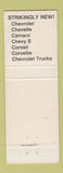Matchbook Cover - 1968 Chevrolet Dan's Warren PA