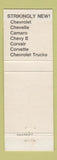 Matchbook Cover - 1968 Chevrolet Collins Eaton OH