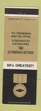 Matchbook Cover - 1968 Chevrolet Degler Oldsmobile Hamburg PA