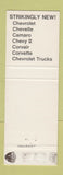 Matchbook Cover - 1968 Chevrolet Degler Oldsmobile Hamburg PA
