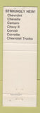 Matchbook Cover - 1968 Chevrolet Harpster Warriors Mark PA