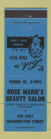 Matchbook Cover - Rose Marie's Beauty Salon
