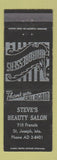 Matchbook Cover - Steve's Beauty Salon St Joseph MO