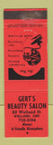 Matchbook Cover - Gert's Beauty Salon Welland ON
