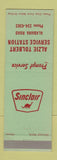 Matchbook Cover - Alzie Tolbert Sinclair oil gas