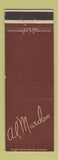 Matchbook Cover - Al Mardon Bridgeport Lumber MI