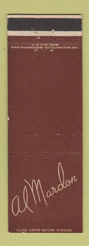 Matchbook Cover - Al Mardon Bridgeport Lumber MI