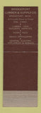 Matchbook Cover - Al Mardon Bridgeport Lumber MI