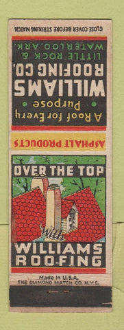 Matchbook Cover - Williams Roofing Little Rock Waterloo AR WEAR