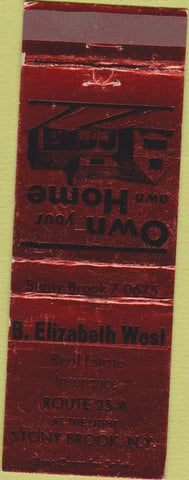 Matchbook Cover - Harold Olsen Realtor Marysville CA