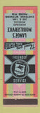 Matchbook Cover - Lange's Mobil oil gas Cheyenne WY
