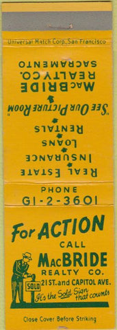 Matchbook Cover - RA Elkins Realtors Van Nuys CA