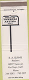 Matchbook Cover - Elizabeth West Real Estate Stony Brook NY