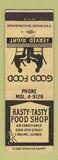 Matchbook Cover - Hasty Tasty Food Shop Moline IL