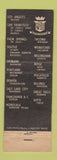 Matchbook Cover - Winthrop Western Hotel Tacoma WA The Sabre