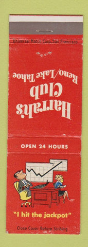Matchbook Cover - Harrah's Club Casino Reno Lake Tahoe CA WEAR