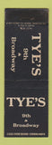 Matchbook Cover - Tye's WEAR