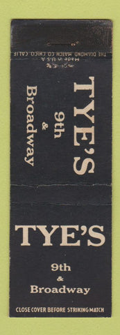 Matchbook Cover - Tye's WEAR