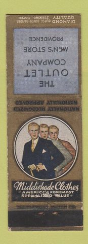 Matchbook Cover - Outlet Men's Clothes Middishade Providence RI DQ