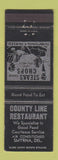 Matchbook Cover - County Line Restaurant Smyrna DE