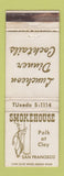 Matchbook Cover - Smokehouse Restaurant San Francisco CA WEAR