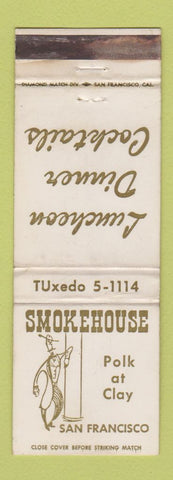 Matchbook Cover - Smokehouse Restaurant San Francisco CA WEAR
