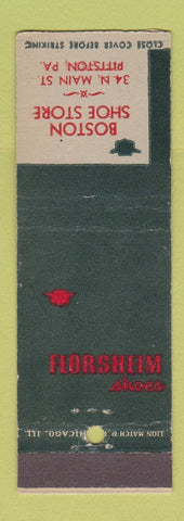 Matchbook Cover - Florsheim Shoes Boston Store Pittston PA