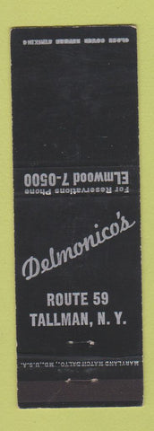 Matchbook Cover - Delmonico's Tallman NY