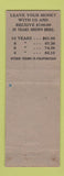 Matchbook Cover - Barber County Building and Loan Assn Medicine Lodge KS