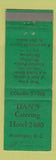 Matchbook Cover - Dan's Catering Washington DC WEAR