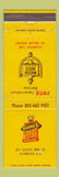 Matchbook Cover - Horne's Motor Lodge Florence SC