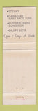Matchbook Cover - Coat Arms Restaurant Palatine IL WEAR
