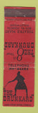 Matchbook Cover - The Drunkard Hollywood CA CROWN WEAR