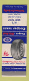 Matchbook Cover - Cooper Tires Lile's Body Shop Booker TX
