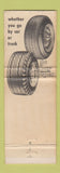 Matchbook Cover - Cooper Tires Lile's Body Shop Booker TX