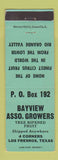 Matchbook Cover - Bayview Fruit Growers Los Fresnos TX