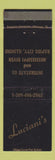 Matchbook Cover - Luciani's Rapids City IL